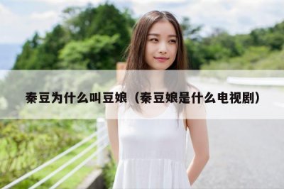 ​秦豆为什么叫豆娘（秦豆娘是什么电视剧）