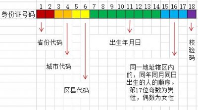 ​身份证号各个位置含义（一张图带你了解身份证号码的秘密）