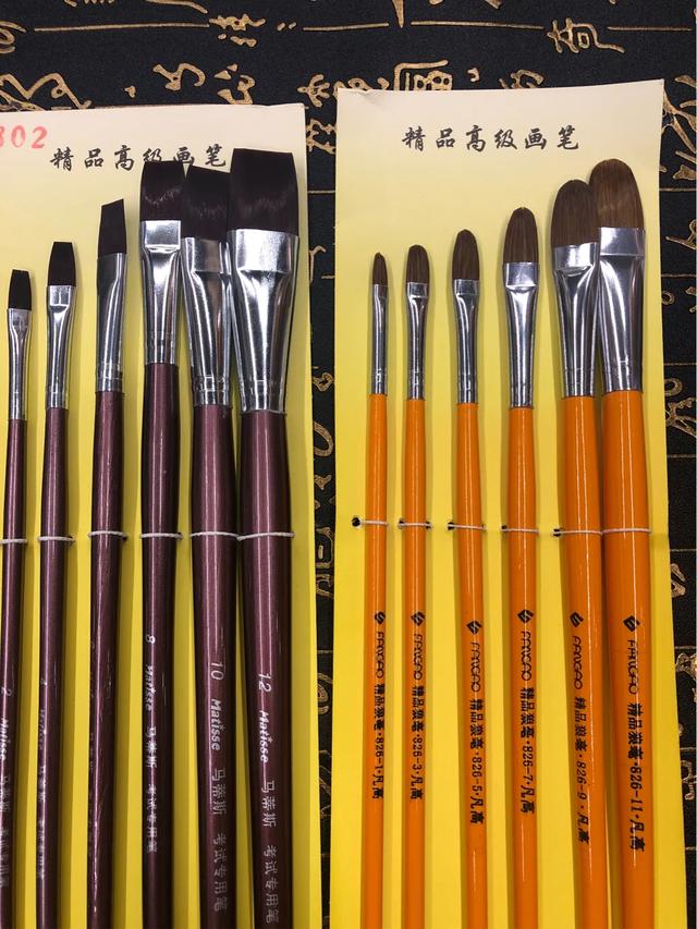 画笔的种类与选择(简单介绍一下狼毫画笔和尼龙画笔的区别)(1)
