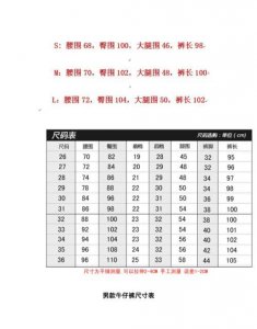 ​28腰围是多少厘米，28尺寸腰围对应多少厘米？