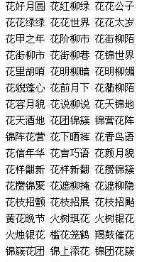 花的品种多成语