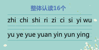 ​什么是整体认读音节，什么是平舌音，什么是翘舌音，什么是整体认读音节？