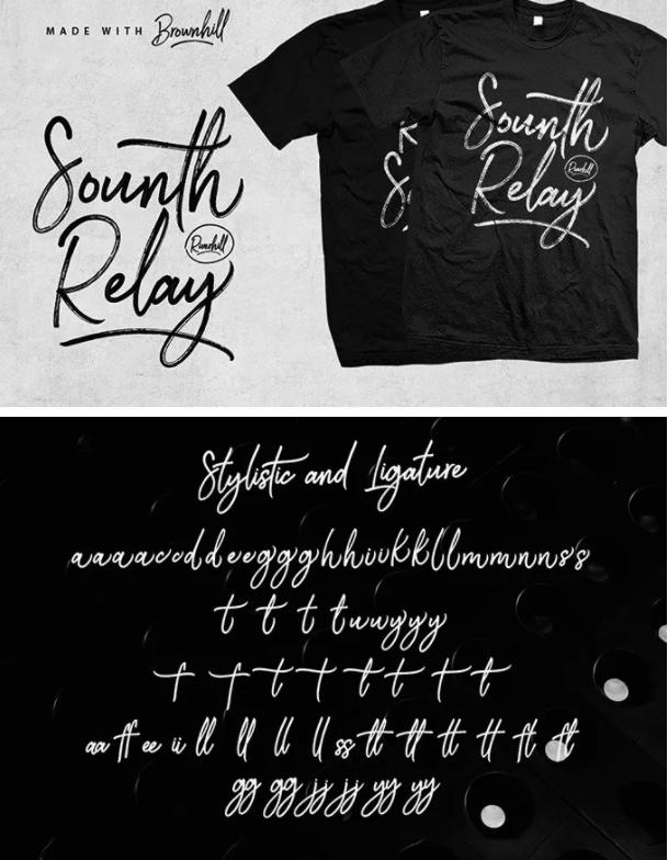 英文字体手写100种(设计师必备的100款英文手写字体)(8)