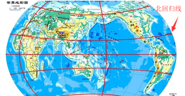 北回归线纬度数,北回归线的纬度为多少图3
