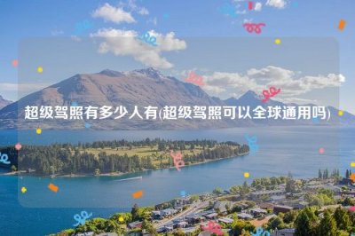 ​超级驾照有多少人有(超级驾照可以全球通用吗)