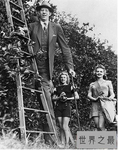 世界上最高的人罗伯特·潘兴·瓦德罗，身高2.72米