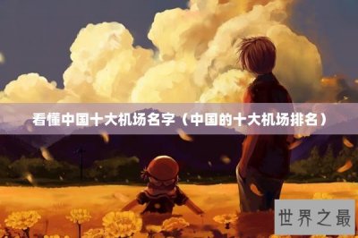 ​看懂中国十大机场名字（中国的十大机场排名）