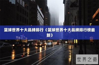 ​篮球世界十大品牌排行（篮球世界十大品牌排行榜最新）