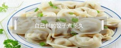​自己包的饺子煮多久