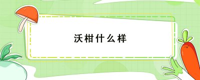 ​沃柑长什么样？沃柑的成熟时间是什么时候？