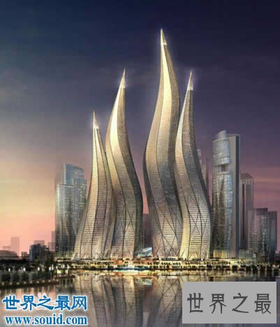 迪拜十大最疯狂的建筑,迪拜风中烛火大厦最风骚