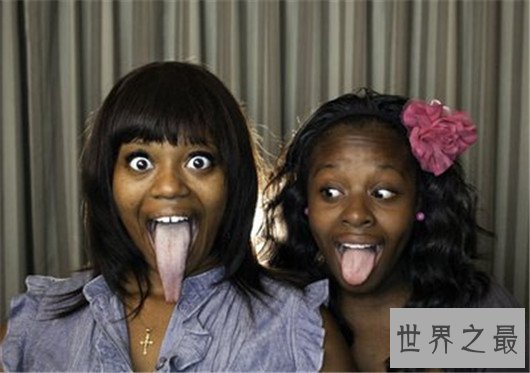 最长舌头女性,舌头又长又灵活可以跟青蛙媲美了