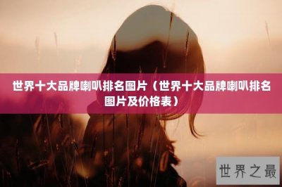 ​世界十大品牌喇叭排名图片（世界十大品牌喇叭排名图片及价格表）