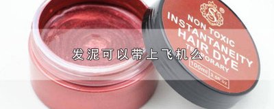 ​发泥能不能带上飞机 发泥能带上飞机么不托运