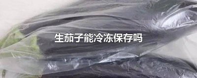 ​茄子可以冷冻吗? 生茄子冻了还能吃了吗