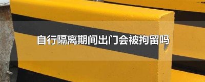 ​隔离人员私自外出后果村干部 隔离人员私自外出后果但是是阴性