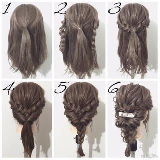 夏天好看的编发发型及编法步骤图解