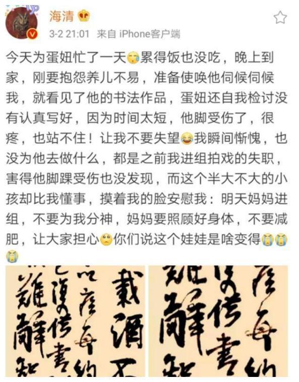 有一种“神仙级孩子”叫海清的儿子，同样是13岁，为何他如此优秀