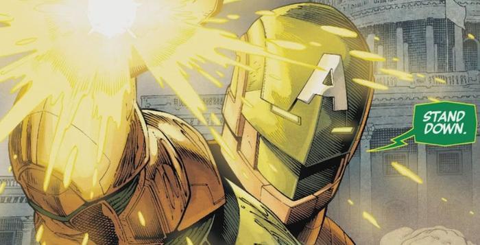 漫威最强黑化美队诞生,穿钢铁侠战甲,被真美队抡雷神锤干翻