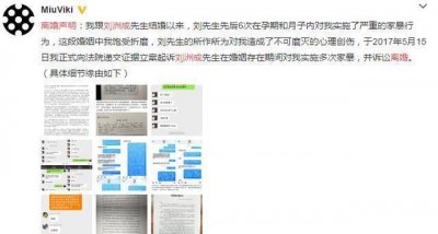 ​至上励合刘洲成妻子宣布离婚: 数次遭受家暴!