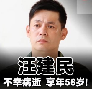 ​汪建民肺腺癌离世，年仅56岁，遗愿托付给妹妹，下辈子再还给各位