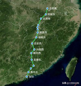 ​深圳至合肥最省时高铁，G2796次列车，走京港高铁