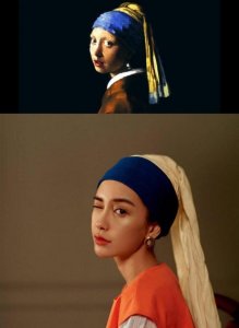 ​baby模仿世界名画，本以为不到位，看到与原作对比后不淡定