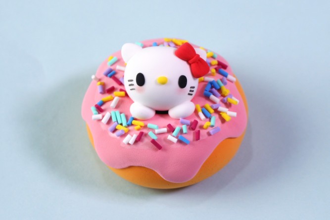 超轻粘土美食100种做法（甜甜圈超轻粘土教程图解）