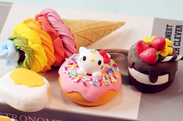 超轻粘土美食100种做法（甜甜圈超轻粘土教程图解）