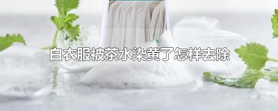 ​白衣服被茶水染黄了怎样去除