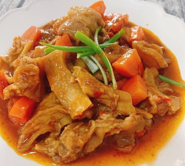 冠县美食筋头巴脑,筋头巴脑锅的做法及配料图7