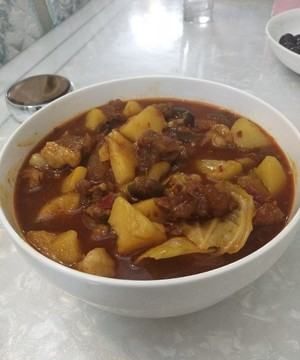 冠县美食筋头巴脑,筋头巴脑锅的做法及配料图3