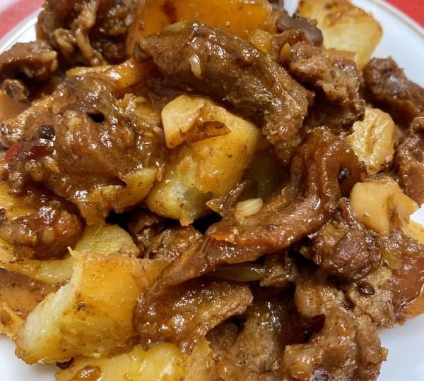 冠县美食筋头巴脑,筋头巴脑锅的做法及配料图5