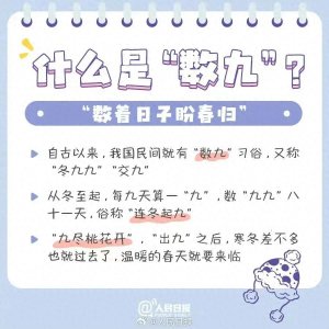 ​今日三九！古人如何数九？戳这里了解→