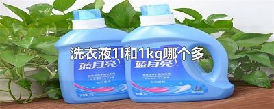 ​1.5kg是多少升洗衣液 2l和3kg洗衣液有什么区别
