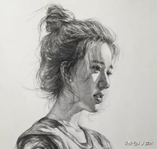 ​素描女头像丨唯美、恬淡！