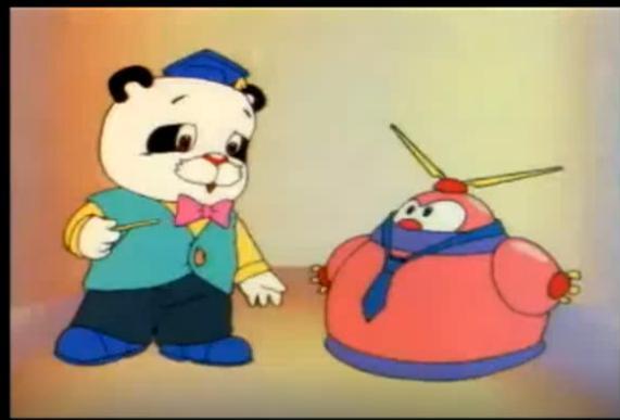 《成语动画廊》的熊猫博士和机器人歪歪,还记得吗?