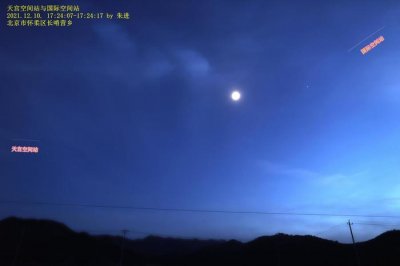 ​全球拍天宫丨难得一见！“中国宫”与国际空间站同框