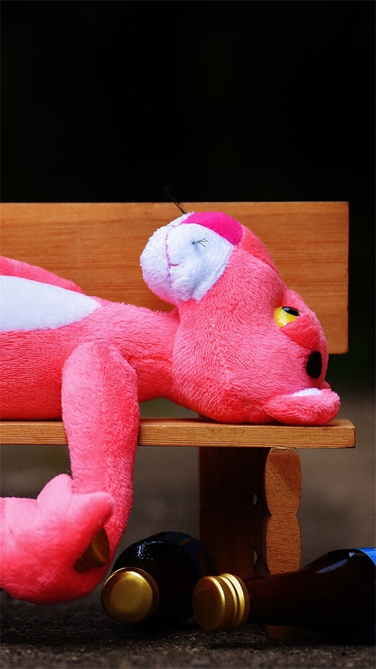 手机壁纸：今年颇为流行的超萌粉红豹