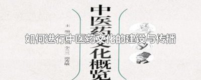 ​如何进行中医药文化的建设与传播