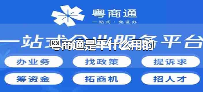 粤商通是干什么用的