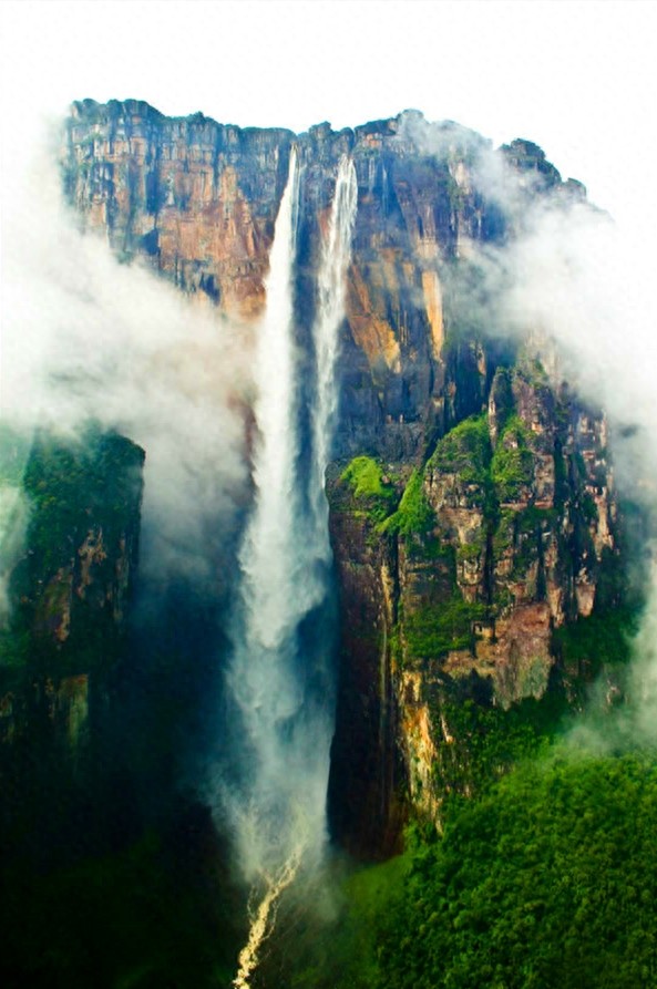比黄果树瀑布(78米)还高900米的安赫尔瀑布 世界最高