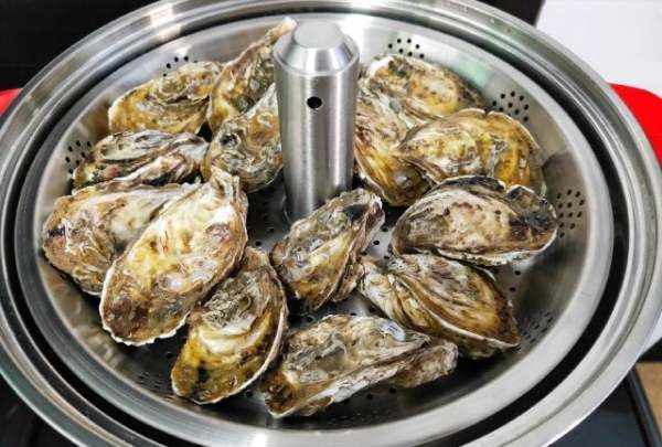 高压锅生蚝要撬开,高压锅蒸生蚝的做法图3