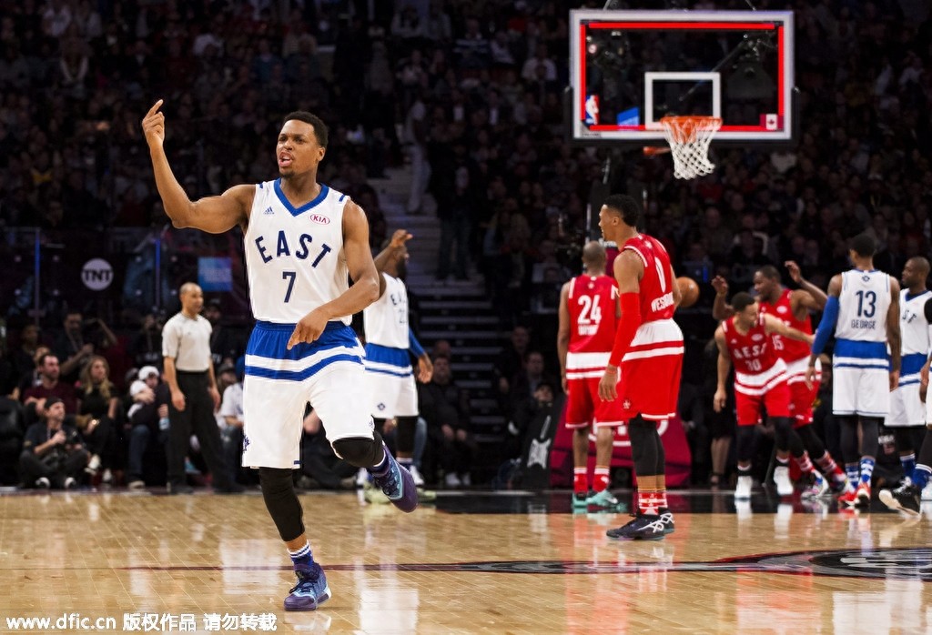 2016全明星正赛：西部196-173东部 威少再获MVP