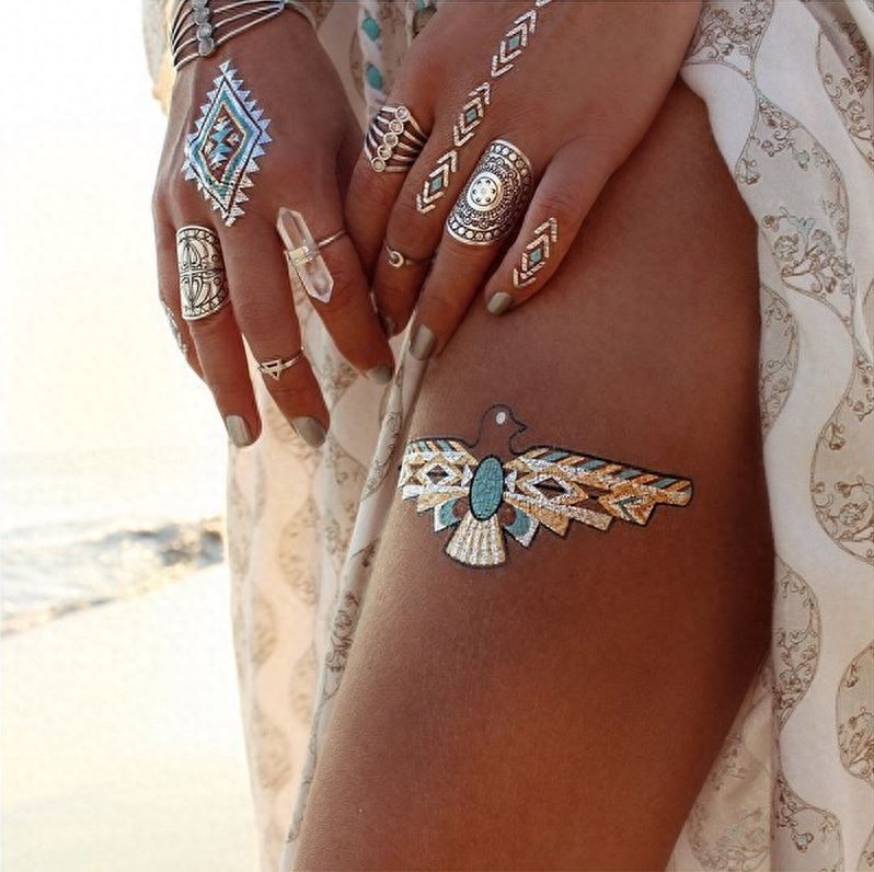 我们最爱的闪闪发光纹身贴纸!大家都来亮一”夏”吧~