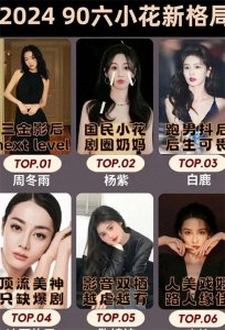 ​2024年最新版90后女演员流量格局‼️杨紫、迪丽热巴、白鹿、李沁