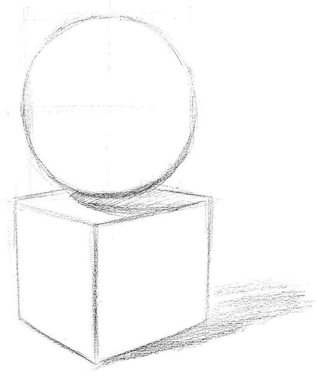 常用几何图形的画法（组合几何体不会画）(4)