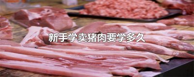 ​新手学卖猪肉要学多久