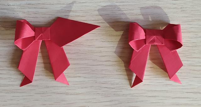 蝴蝶结100种折纸(折纸实例十漂亮的蝴蝶结)(13)