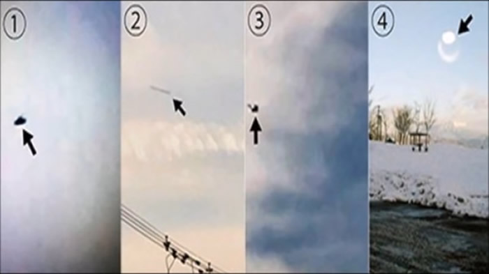 井户晴也公布拍摄到的UFO照片